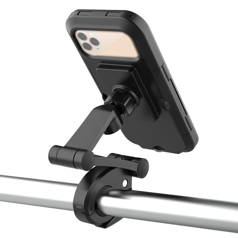 360 Rotatable Waterproof Bicycle Motorcycle Mobile Phone Holder Bike Handlebar Non-slip Clip Stand GPS Mount Bracket Vital