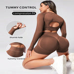 Yoga Clothes Suit Women's Outer Wear High Waist Hip Lift Quick-drying