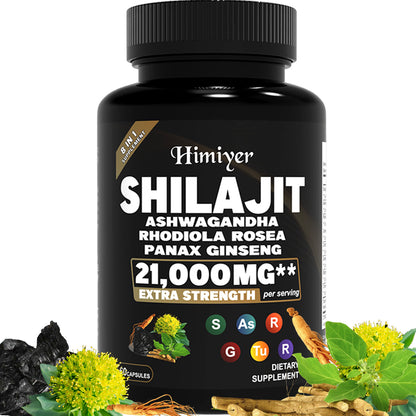 SHILAJIT ASHWAGANDHARHODIOLA ROSEAPANAX GINSENG21,000MG