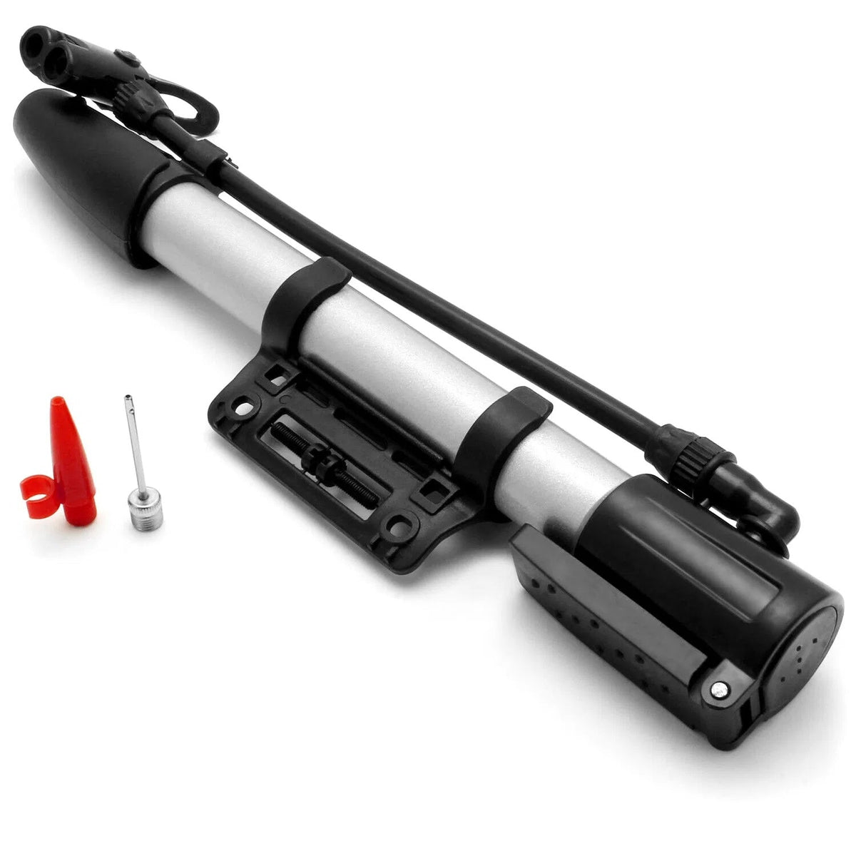 Mini Bike Portable Bicycle Tire Inflator Ball Air W Mount Frame For Mountain Road Bike Vital