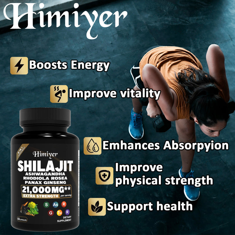 SHILAJIT ASHWAGANDHARHODIOLA ROSEAPANAX GINSENG21,000MG
