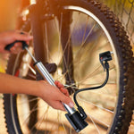 Mini Bike Portable Bicycle Tire Inflator Ball Air W Mount Frame For Mountain Road Bike Vital