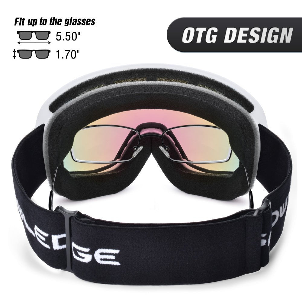 Double - layer anti - fog ski goggles, - Vital