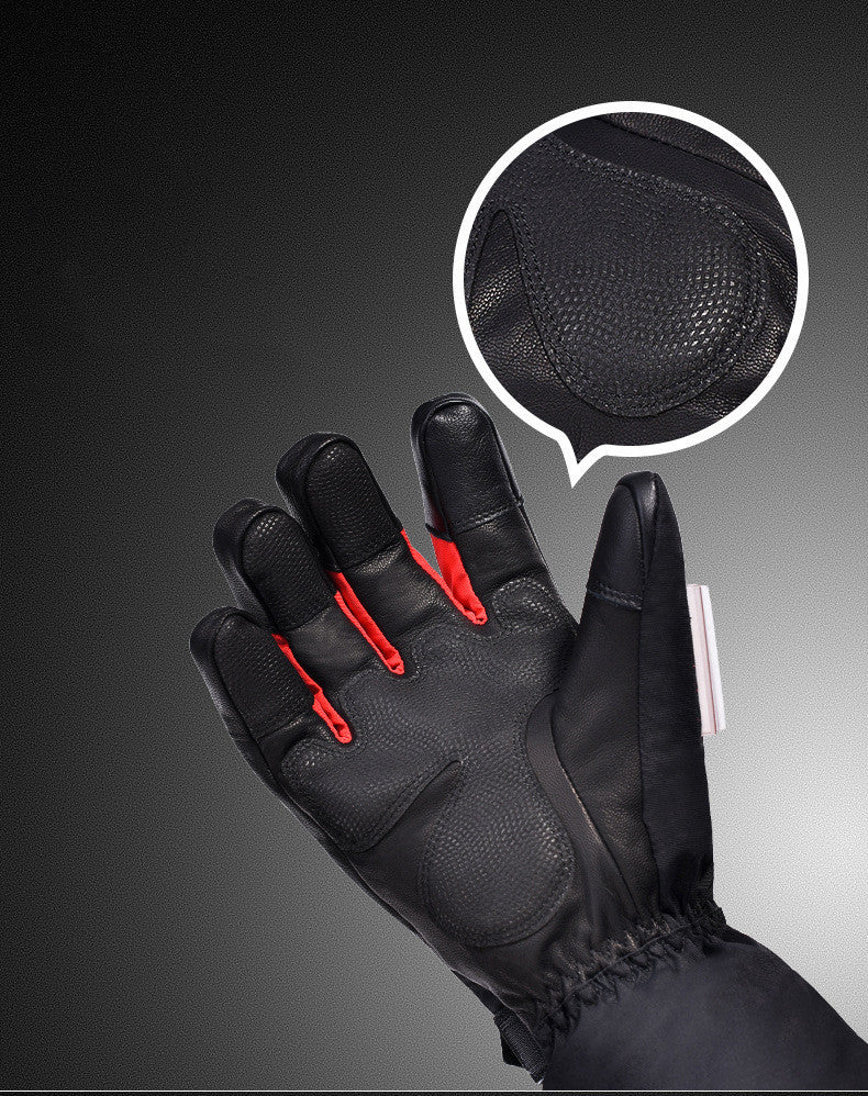 Heated Sheepskin ski Gloves - Vital