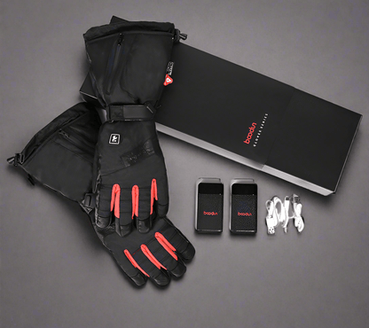 Heated Sheepskin ski Gloves - Vital