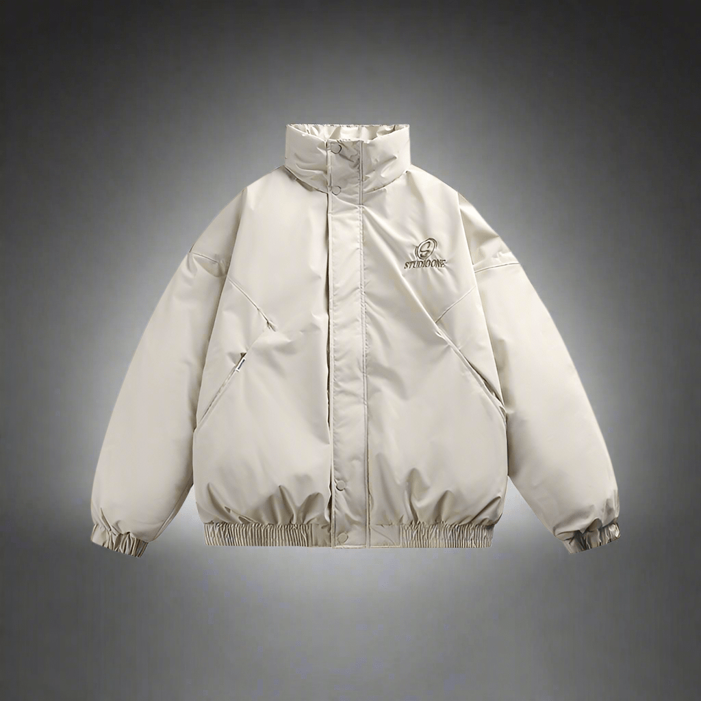 Male Outdoor Loose White Duck Down Jacket - Vital