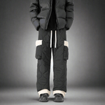 Men's Quilted Casual Pants Thickened Cold Protection Ski Pants - Vital
