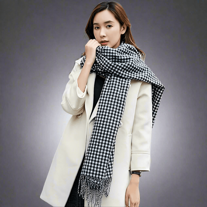 Plaid scarf men's winter women's snood - Vital