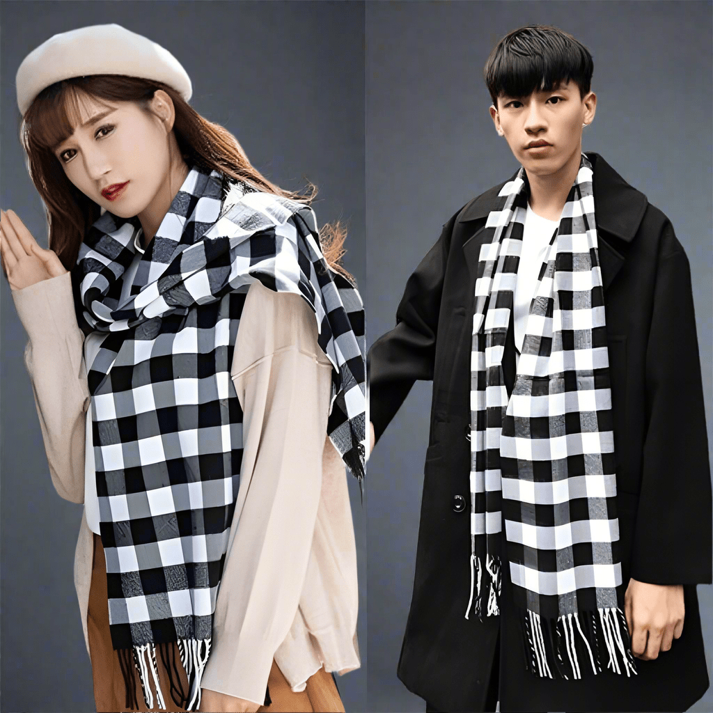Plaid scarf men's winter women's snood - Vital