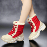 Plus velvet high - top women's shoes waterproof snow boots - Vital