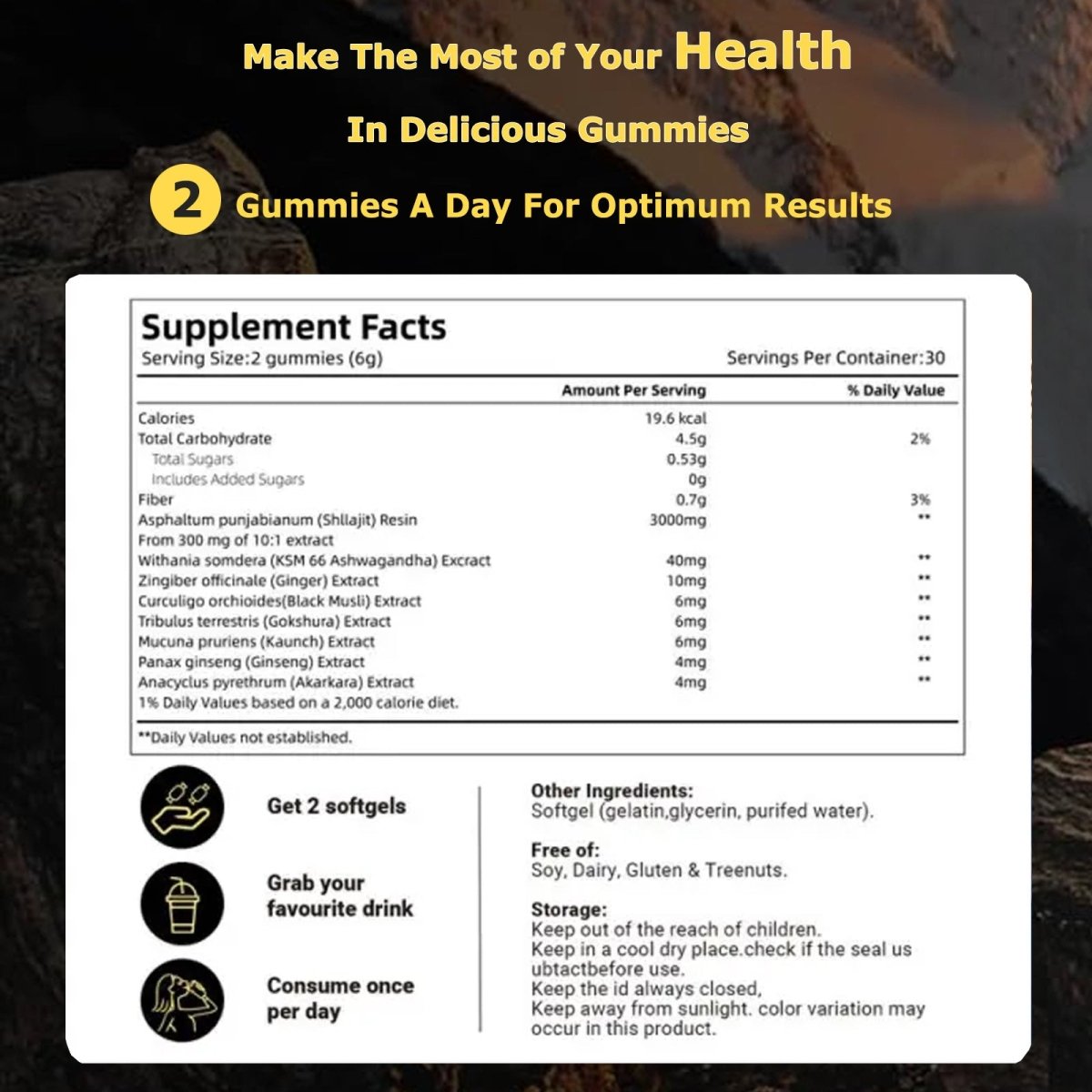 Shilajit Gummies - Vital
