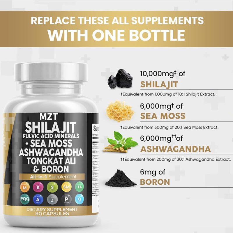 Shilajit, Sea Moss, Ashwagandha Complex - Vital