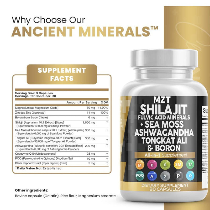 Shilajit, Sea Moss, Ashwagandha Complex - Vital