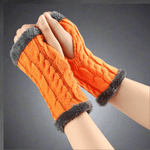 Twist - Knit Fingerless Gloves - Vital