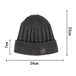 Velvet Short Cuffed Pullover Knitted Beanie Hat - Vital
