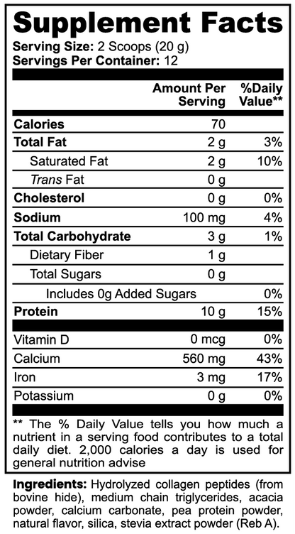 Vital | 100% Grass - Fed Collagen Creamer (Vanilla) - Vital