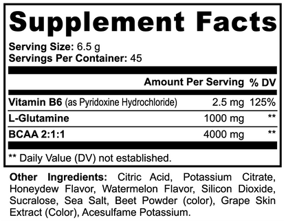 Vital | BCAA Post Workout Powder (Honeydew/Watermelon) - Vital