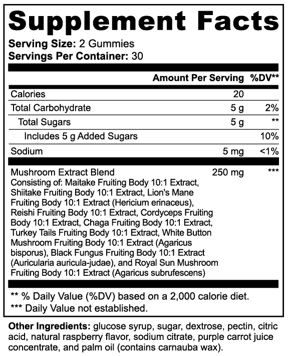 Vital | Mushroom Extract Complex Gummies - Vital