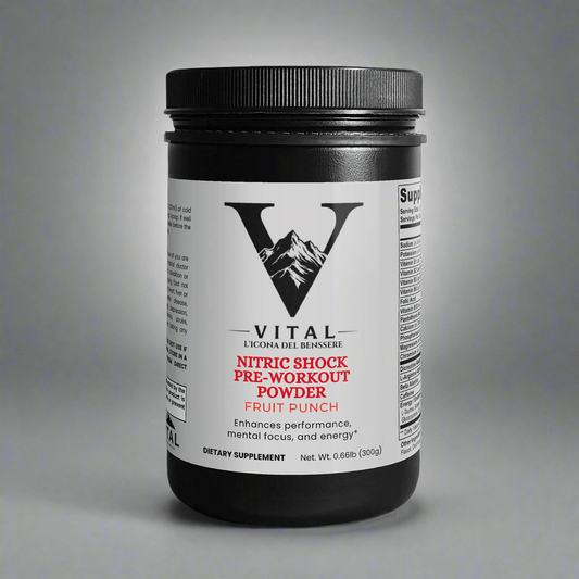 Vital | Nitric Shock Pre - Workout Powder (Fruit Punch) - Vital