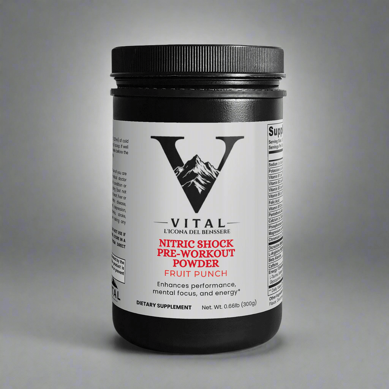 Vital | Nitric Shock Pre - Workout Powder (Fruit Punch) - Vital