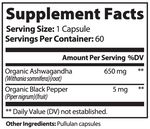 Vital | Organic Ashwagandha with Black Pepper - Vital