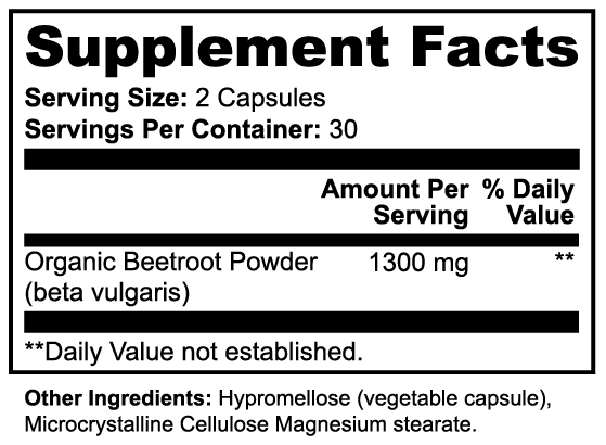 Vital | Organic Beetroot - 60 capsules - Vital