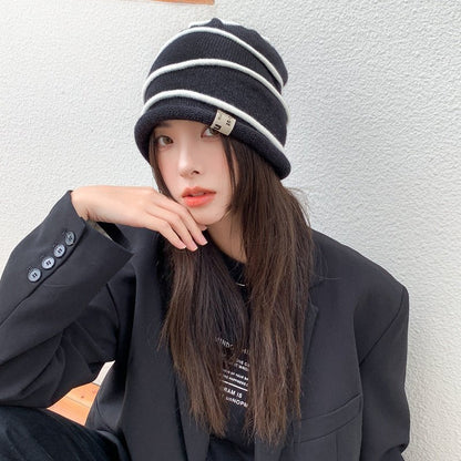 Water Ripple Knitted Beanie - Vital