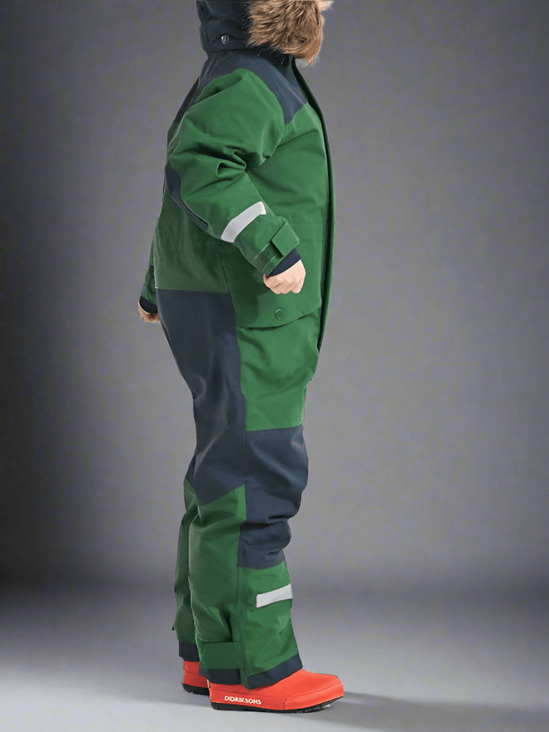 Windproof Waterproof Thickened Luminous Children's One - piece Ski Suit Boys' And Girls' Cotton - padded Clothes - Vital