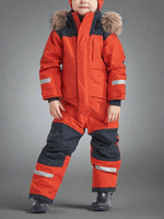 Windproof Waterproof Thickened Luminous Children's One - piece Ski Suit Boys' And Girls' Cotton - padded Clothes - Vital