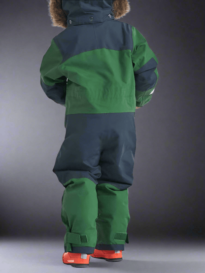 Windproof Waterproof Thickened Luminous Children's One - piece Ski Suit Boys' And Girls' Cotton - padded Clothes - Vital