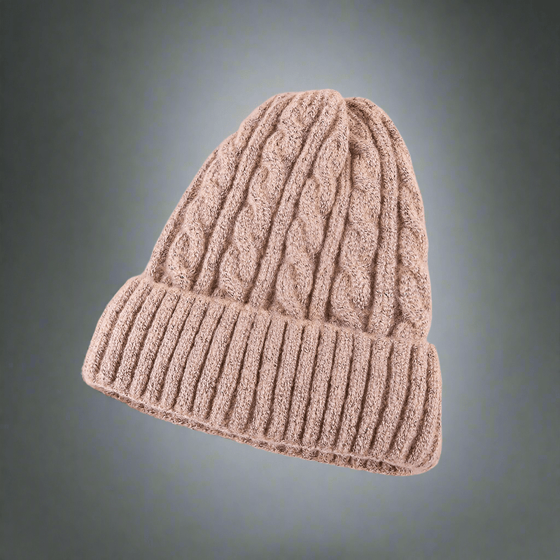 Winter Mohair Women Fleece Knitted Beanie - Vital