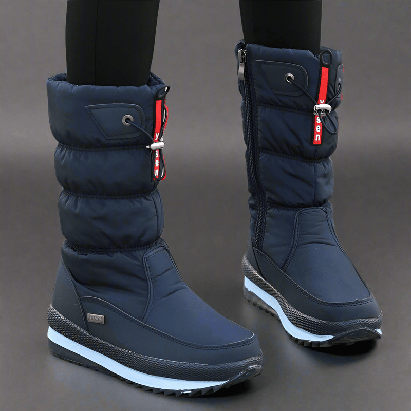 Winter New Plus Velvet Thick Cotton Shoes Thermal Middle Tube Waterproof Non - slip Boots - Vital