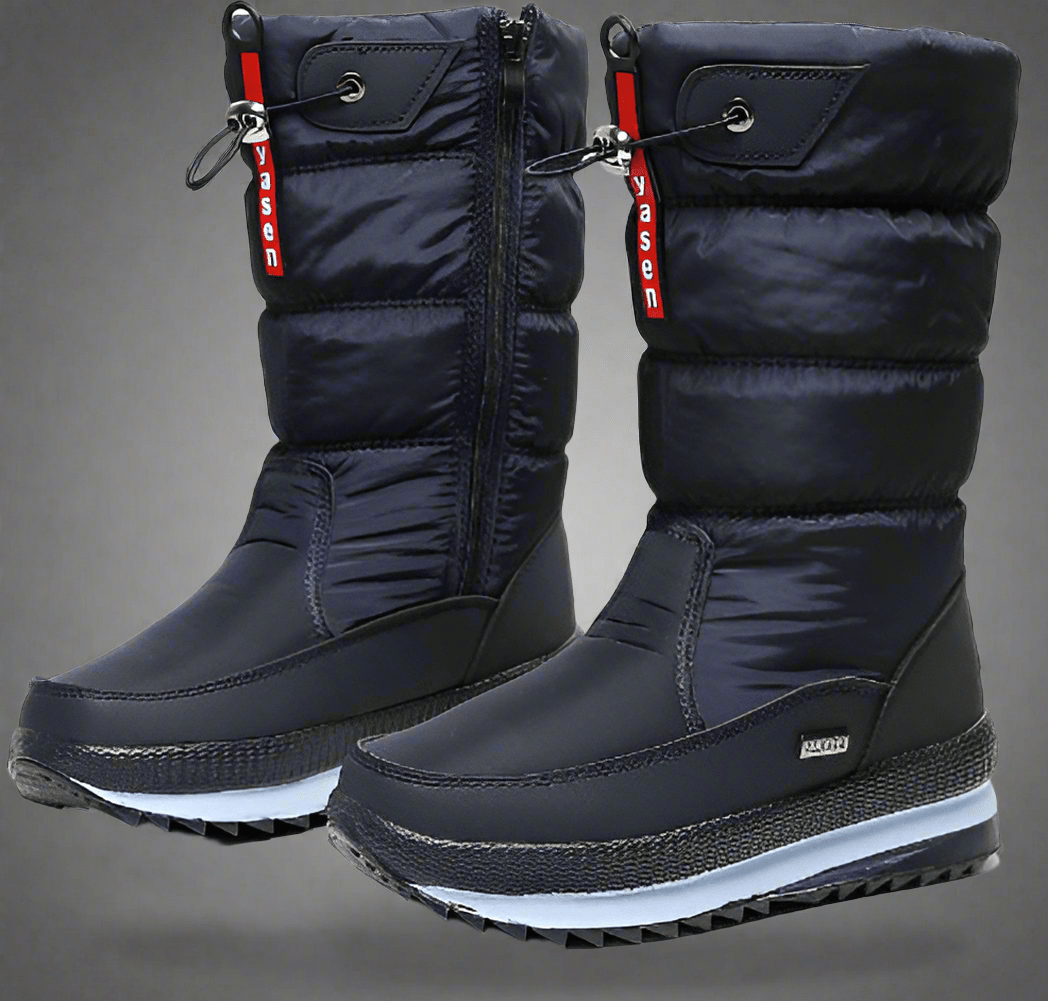 Winter New Plus Velvet Thick Cotton Shoes Thermal Middle Tube Waterproof Non - slip Boots - Vital