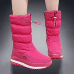 Winter New Plus Velvet Thick Cotton Shoes Thermal Middle Tube Waterproof Non - slip Boots - Vital