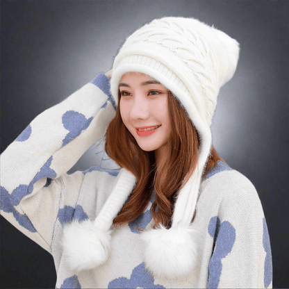 Women's Solid Color Knitted Beanie - Vital